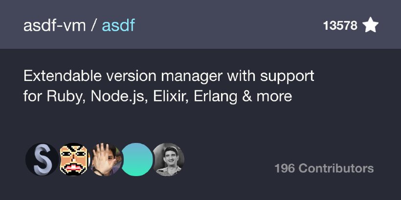 Managing language versions of your projects with asdf