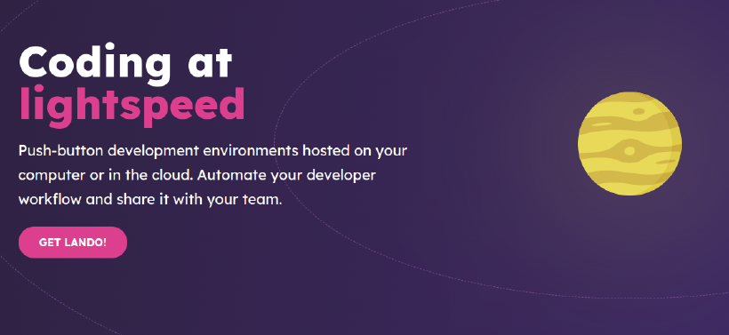 Creating your Docker development environment faster with Lando