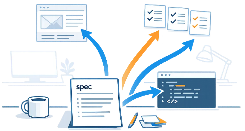 A lean spec with decision, acceptance criteria, non-goals and target files